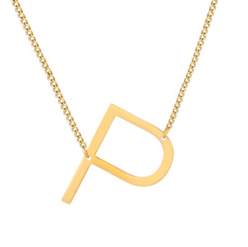 Big Initial Necklace